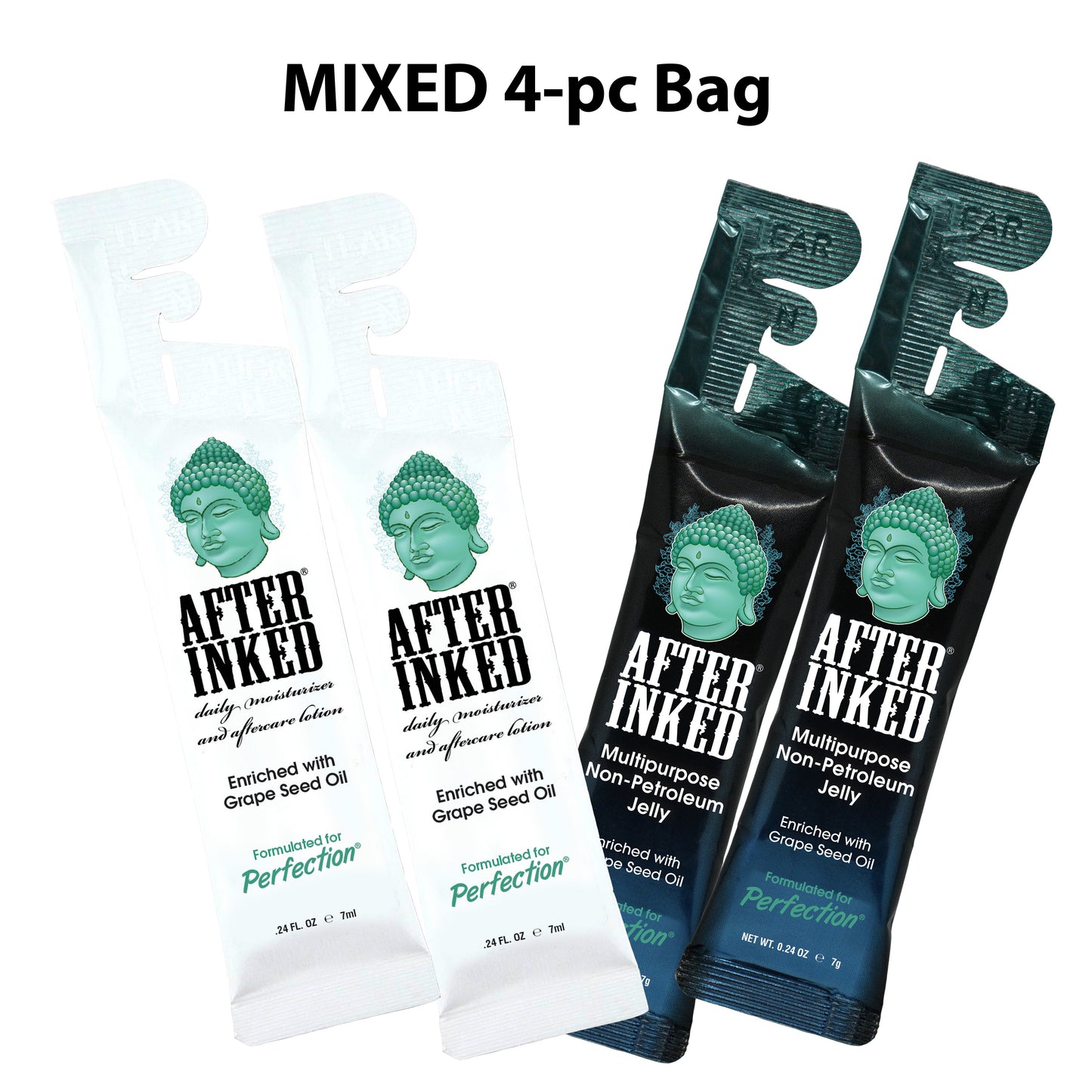 Mixed 4-pc BAG: Tattoo Moisturizer 7ml & NPJ® Non-Petroleum Jelly 7g