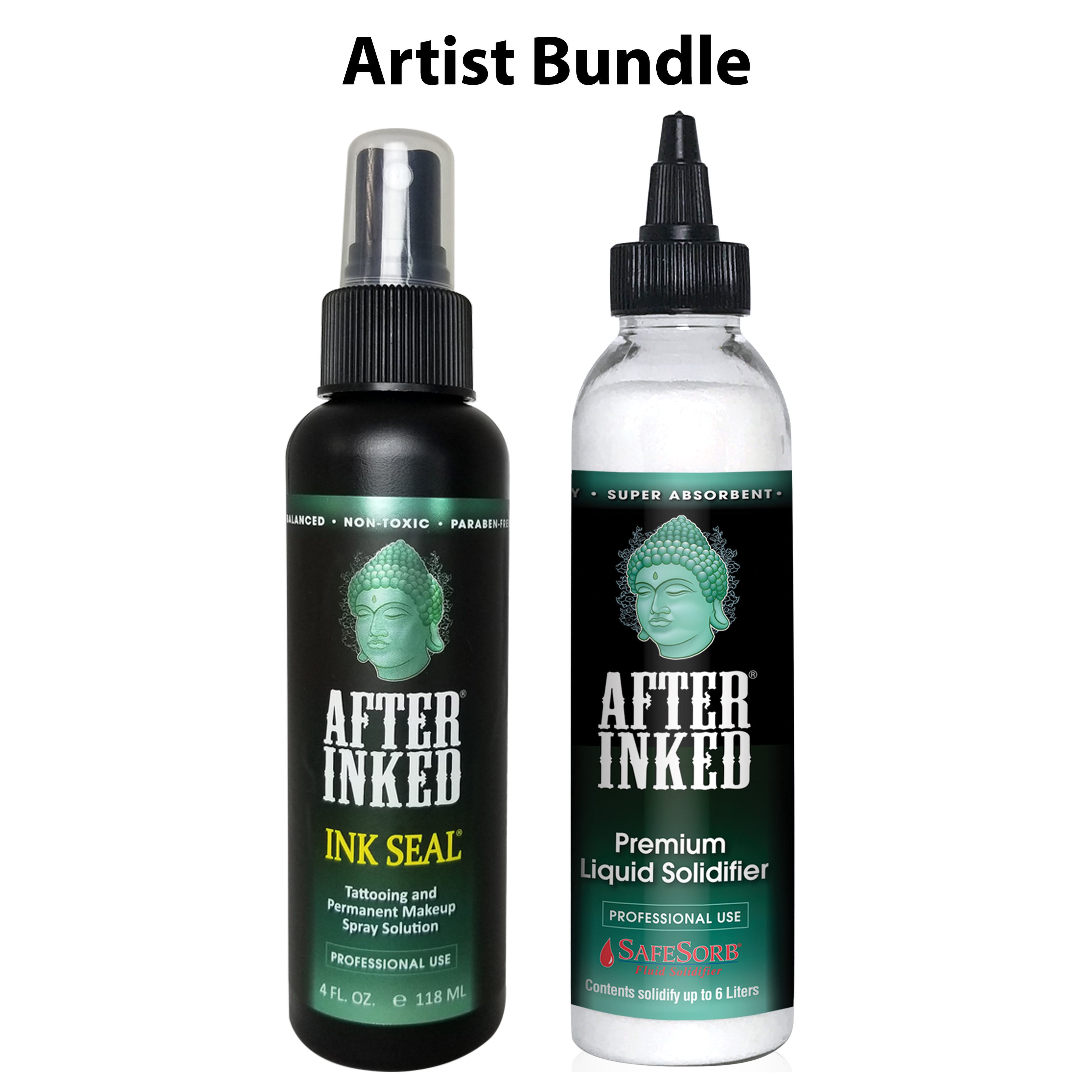 Tattoo Artist Bundle - Ink Seal Tattooing Spray plus Liquid Solidifier