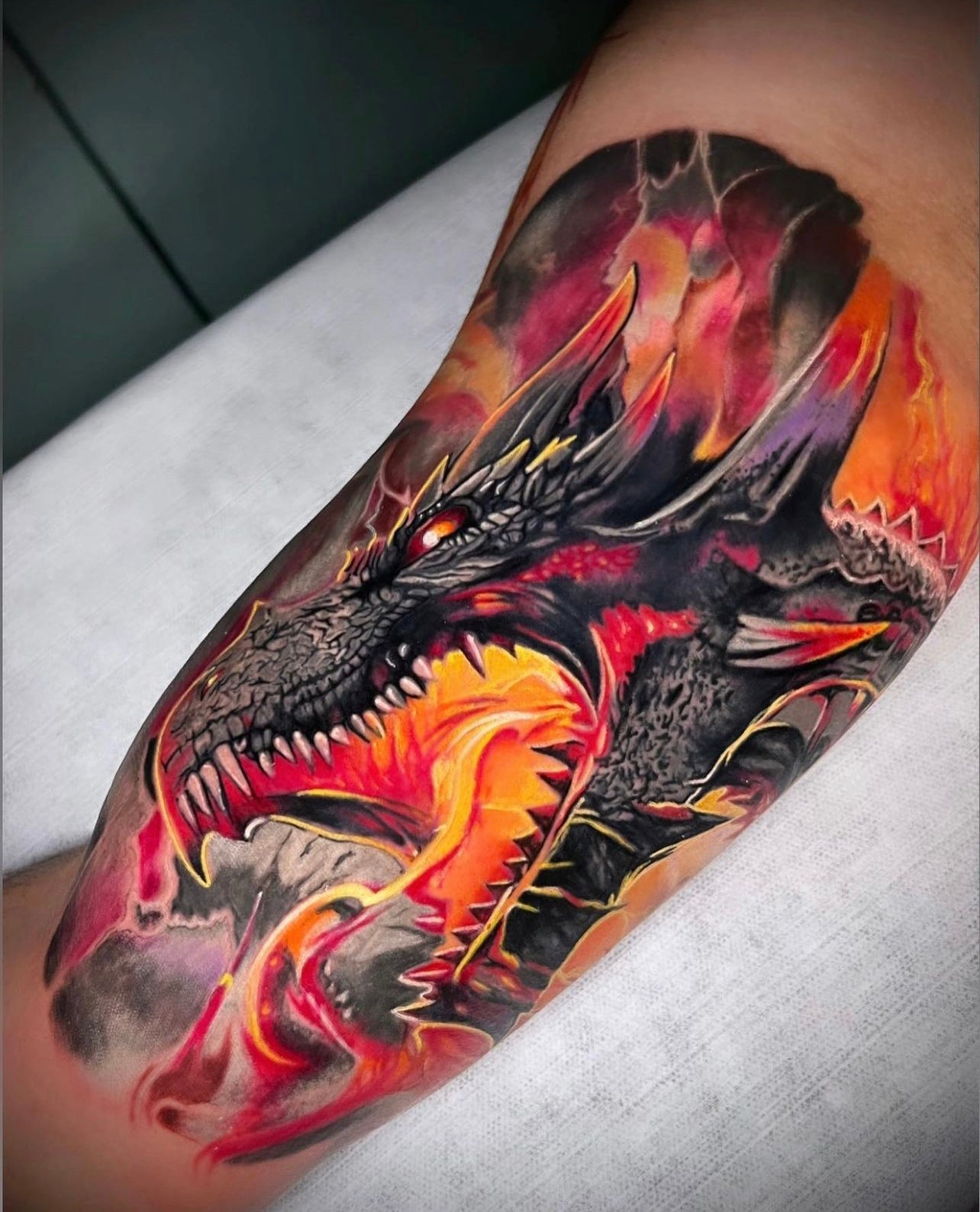 Dragon Tattoo by @tattoopipo