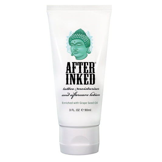 tattoo moisturizer and aftercare lotion, enriched with grape seed oil, 3oz tube