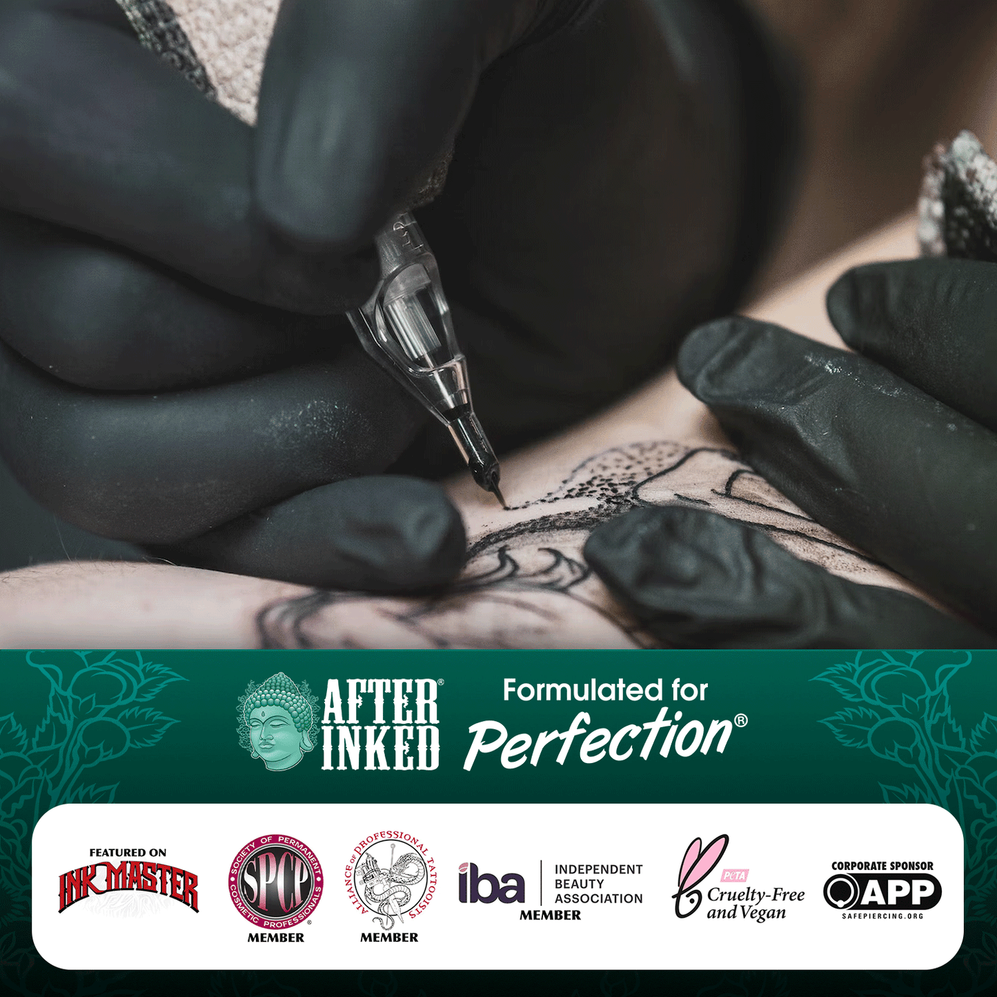 Bundle for professional tattoo artists. Liquid solidifier plus Ink Seal tattooing spray.