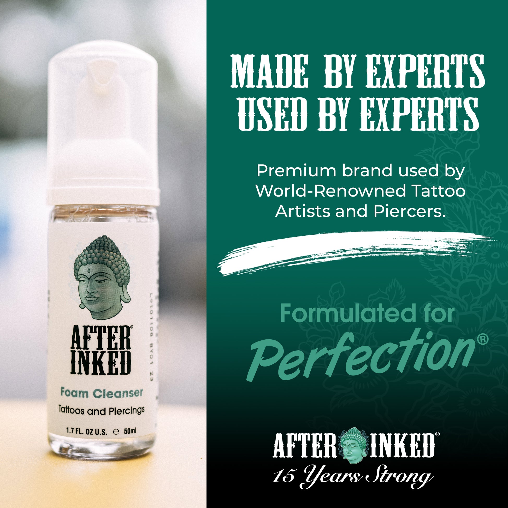 Made by experts, used by experts. Premium brand used by world-renowned tattoo artists and piercers. Formulated for Perfection.