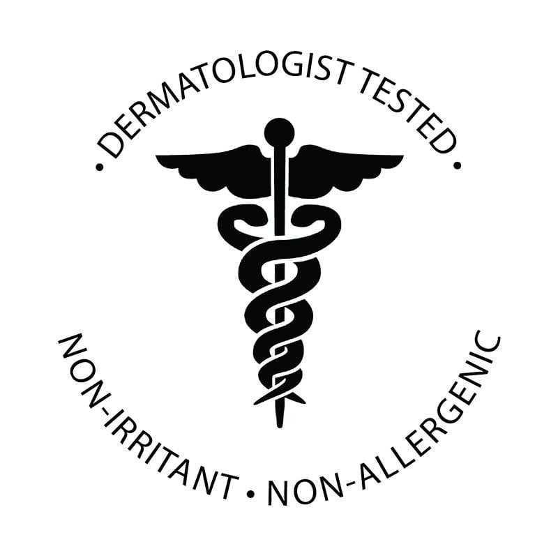 dermatologist tested, non-irritant, non-allergenic
